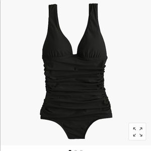 J Crew Long torso ruched femme one-piece swimsuit